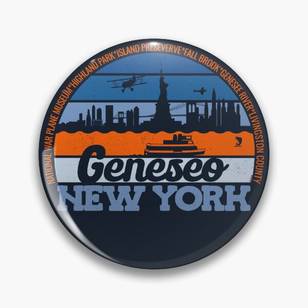 Item preview, Geneseo New York Sunset Retro Vintage Local Pride Logo designed and sold by CRHPOD20.