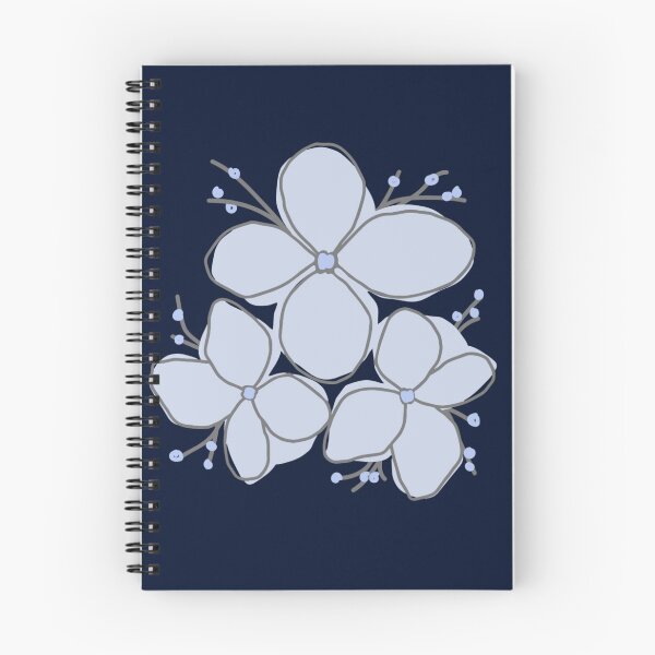 Item preview, Midnight Navy Botanical Periwinkle Floral Art designed and sold by ​Jyoti Digital Artist.