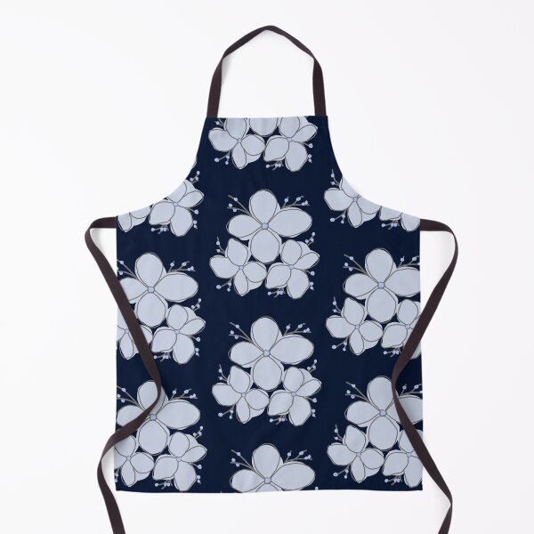 Item preview, Midnight Navy Botanical Periwinkle Floral Art designed and sold by Jyoti Digital Artist.