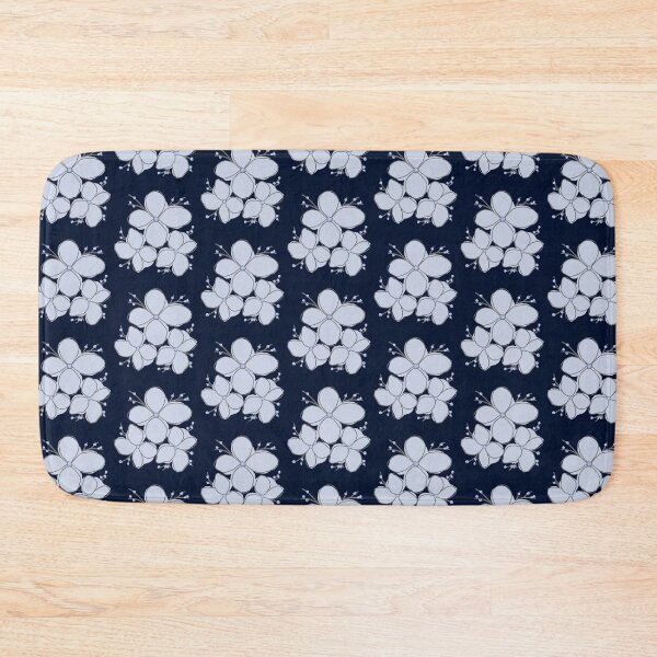 Item preview, Midnight Navy Botanical Periwinkle Floral Art designed and sold by ​Jyoti Digital Artist.