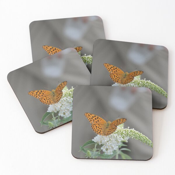 Item preview, Orange Fritillary Butterfly on Butterfly Bush 4 designed and sold by MiraNadaPrints.
