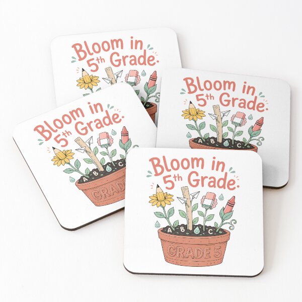 Item preview, Bloom in 5th Grade Cute Boho Back to School designed and sold by chattsuede.