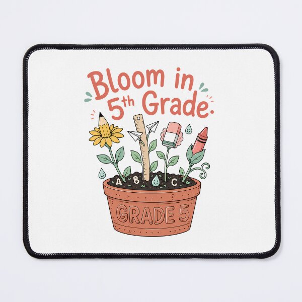 Item preview, Bloom in 5th Grade Cute Boho Back to School designed and sold by chattsuede.