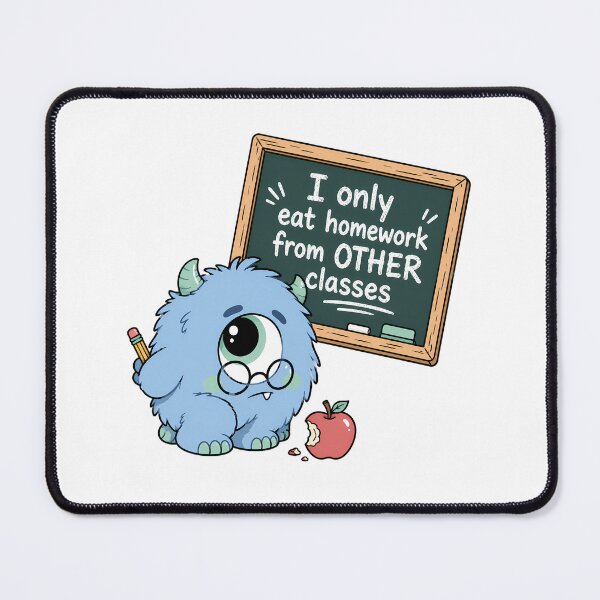 Item preview, Homework Eating Monster Funny Teacher Back to School designed and sold by chattsuede.