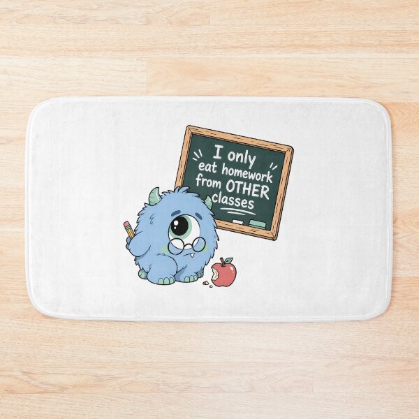 Item preview, Homework Eating Monster Funny Teacher Back to School designed and sold by chattsuede.