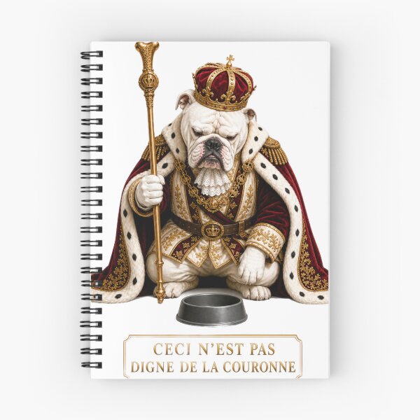 Item preview, Sa Majeste - Funny Bulldog Refuses His Dinner designed and sold by dogmanity.