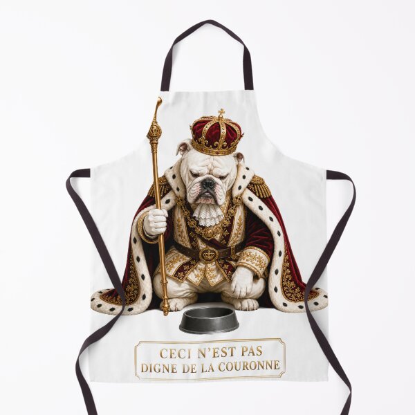 Item preview, Sa Majeste - Funny Bulldog Refuses His Dinner designed and sold by dogmanity.