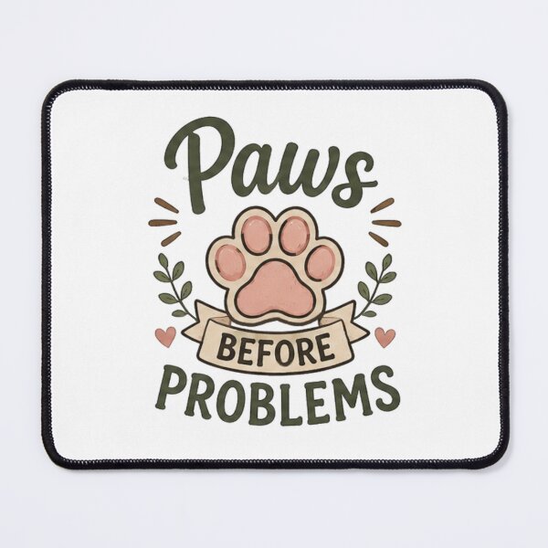 Item preview, Paws Before Problems | Cat Lover designed and sold by Spark Cottage.