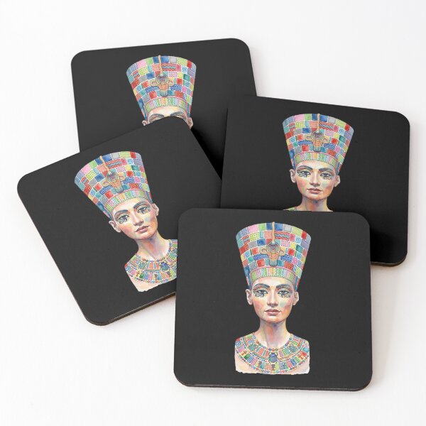 Item preview, Queen Nefertiti Watercolor Art | Ancient Egyptian Queen Portrait | Egypt Illustration Gift designed and sold by Zaru Art Studio.