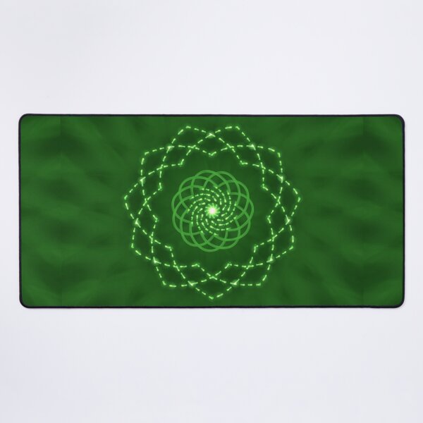 Aperçu de l'œuvre Motif géométrique en spirale vert néon créée et vendue par EsmArtUniverse.
