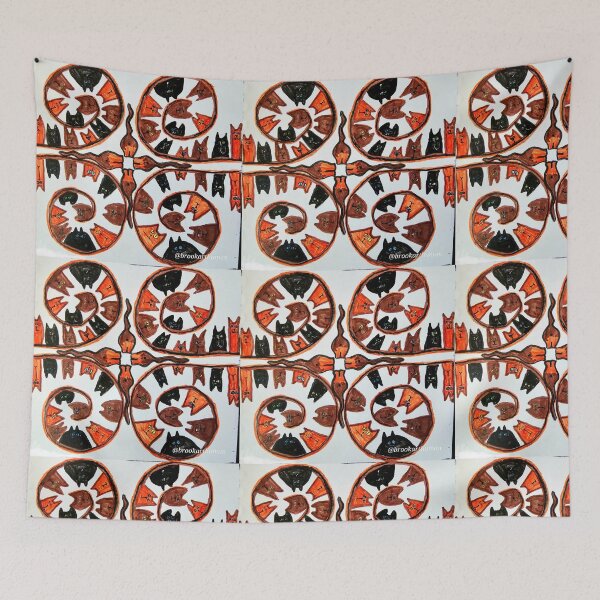 Item preview, Cat Mandala  designed and sold by DancingCreek.