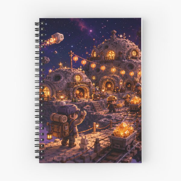 Item preview, Moon Miners of the Clockwork Space Colony designed and sold by pixelpopplanet.