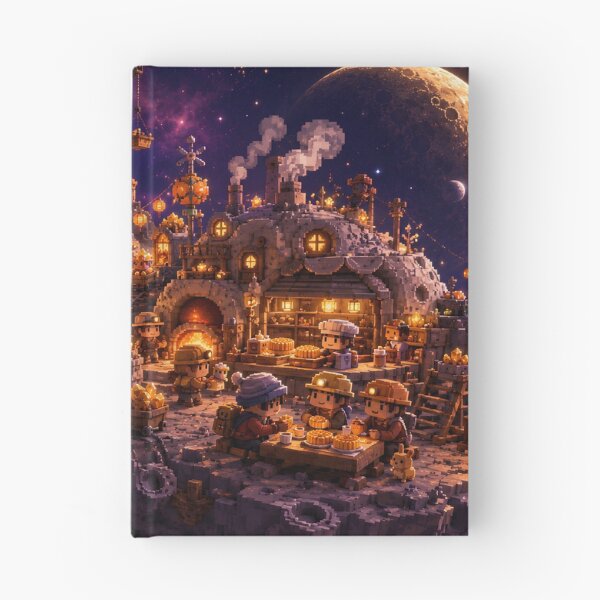 Item preview, Moon Miners of the Clockwork Space Colony designed and sold by pixelpopplanet.