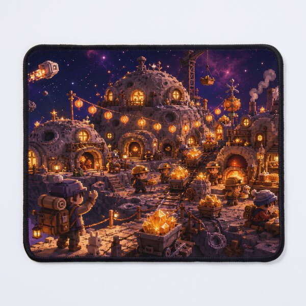 Item preview, Moon Miners of the Clockwork Space Colony designed and sold by pixelpopplanet.