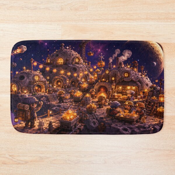 Item preview, Moon Miners of the Clockwork Space Colony designed and sold by pixelpopplanet.