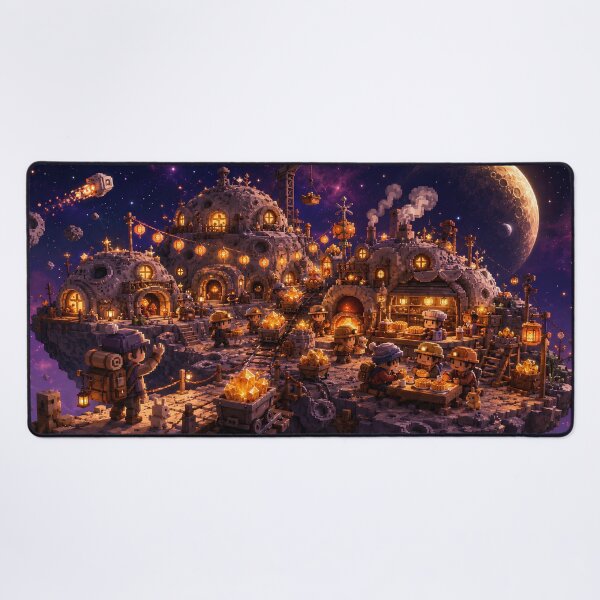 Item preview, Moon Miners of the Clockwork Space Colony designed and sold by pixelpopplanet.