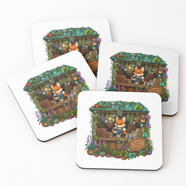 Item preview, Foxglove's Herbal Emporium | Fantasy Herbalist Shop | Woodland Apothecary | Cottagecore Fox | Magical Herb Garden designed and sold by MrDev.