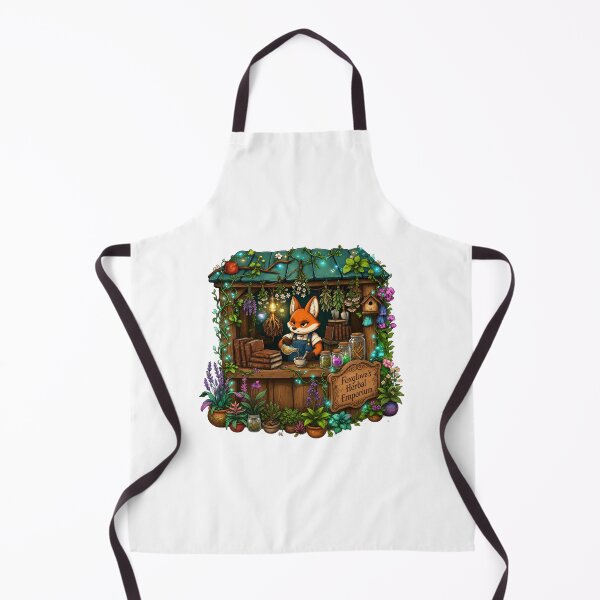 Item preview, Foxglove's Herbal Emporium | Fantasy Herbalist Shop | Woodland Apothecary | Cottagecore Fox | Magical Herb Garden designed and sold by MrDev.