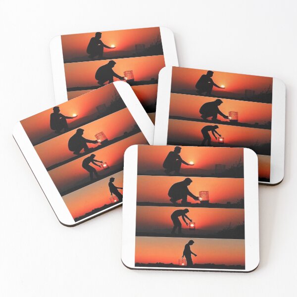 Item preview, Creative Sunset Illusion Silhouette Photography Art designed and sold by say_li03.