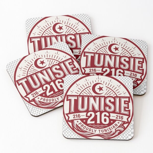 Item preview, Tunisia 216 Proudly Tunisian Vintage Tunisia Pride Retro Badge designed and sold by Salma.Store.