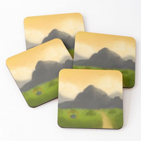 Item preview, Mountain Valley Landscape Painting designed and sold by EsmArtUniverse.