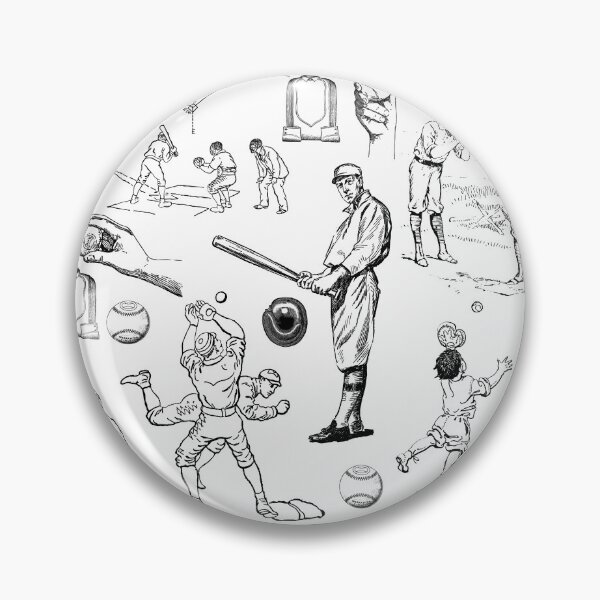 Item preview, antique baseball players sports vintage illustration designed and sold by Gossip Rag.