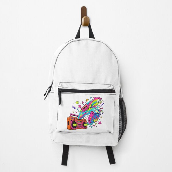 Item preview, Rainbow Dolphin 90s Nostalgia Vibrant Boombox Collage designed and sold by chattsuede.