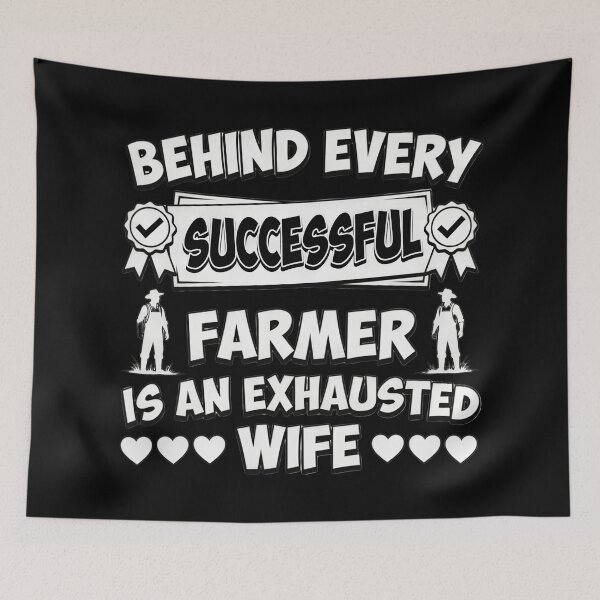 Item preview, Behind Every Successful Farmer Exhausted Wife designed and sold by TshirtsOnline-.