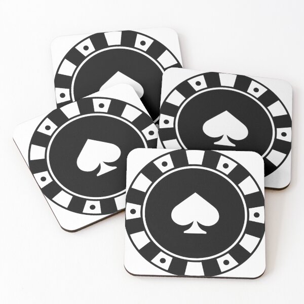 Item preview, Royal Flush Poker Vintage: Ace of Spades Casino Silhouette and All In Gambling Quotes Poster designed and sold by benja-08.