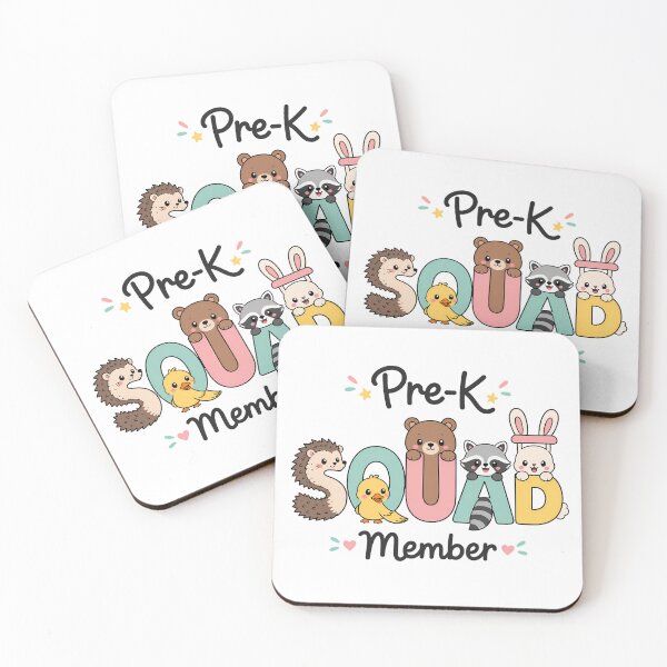Item preview, Pre K Squad Member Kawaii Cartoon Animals designed and sold by chattsuede.