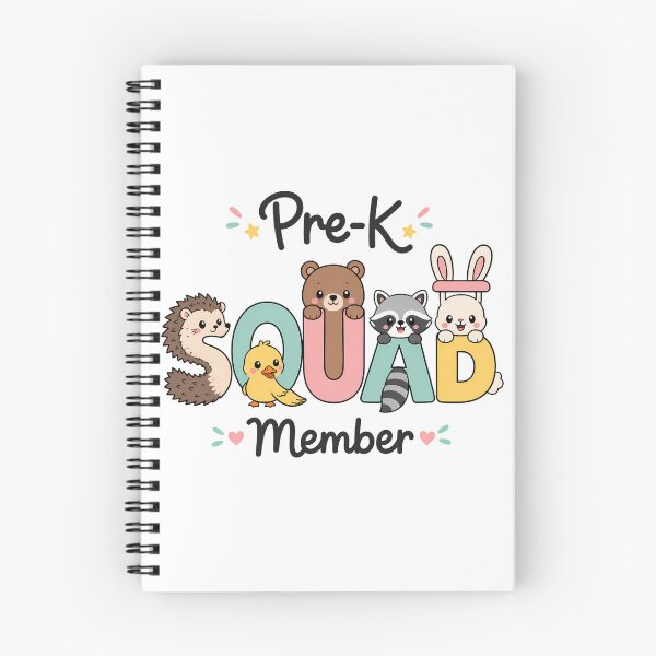 Item preview, Pre K Squad Member Kawaii Cartoon Animals designed and sold by chattsuede.