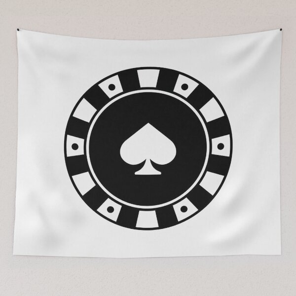 Item preview, Royal Flush Poker Vintage: Ace of Spades Casino Silhouette and All In Gambling Quotes Poster designed and sold by benja-08.