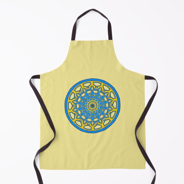 Item preview, Blue and Gold Geometric Circular Pattern designed and sold by EsmArtUniverse.