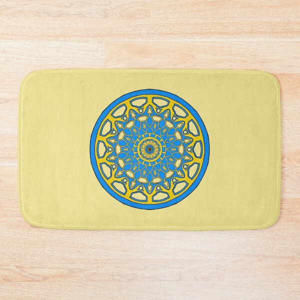 Item preview, Blue and Gold Geometric Circular Pattern designed and sold by EsmArtUniverse.