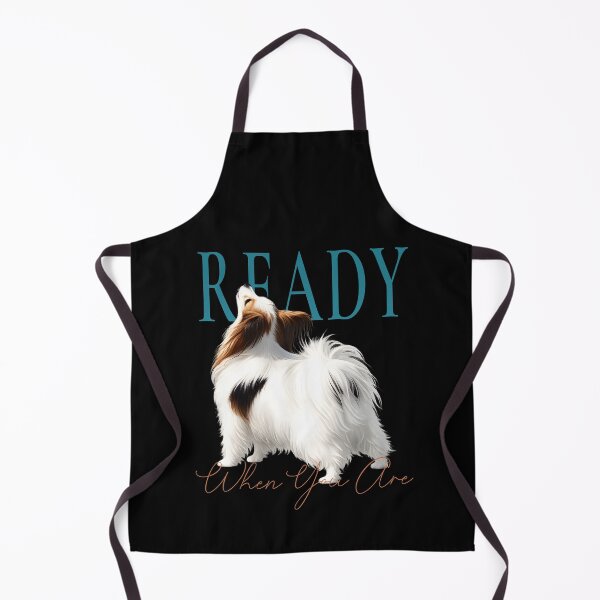 Item preview, Ready When You Are – Elegant Papillon Dog | Premium Minimalist Dog Lover T-Shirt designed and sold by PapillonArtStudio.