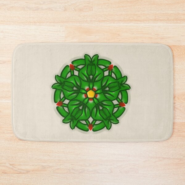 Item preview, Green Floral Geometric Pattern designed and sold by EsmArtUniverse.
