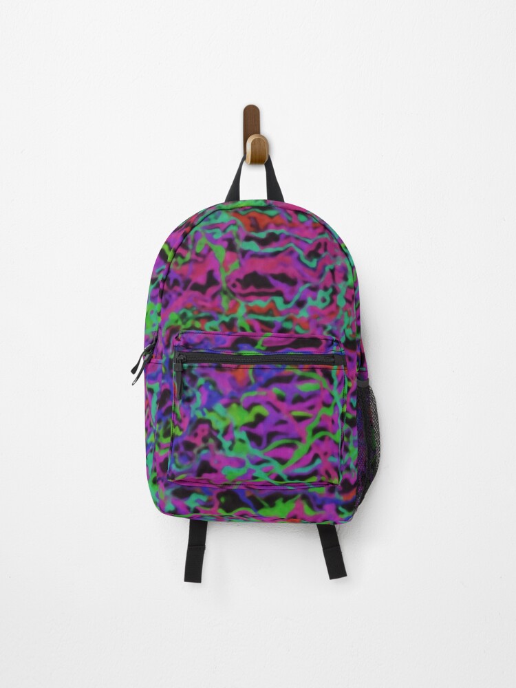 Thumbnail 1 of 3, Backpack, Vibrant Multicolor Abstract Texture designed and sold by EsmDesign.