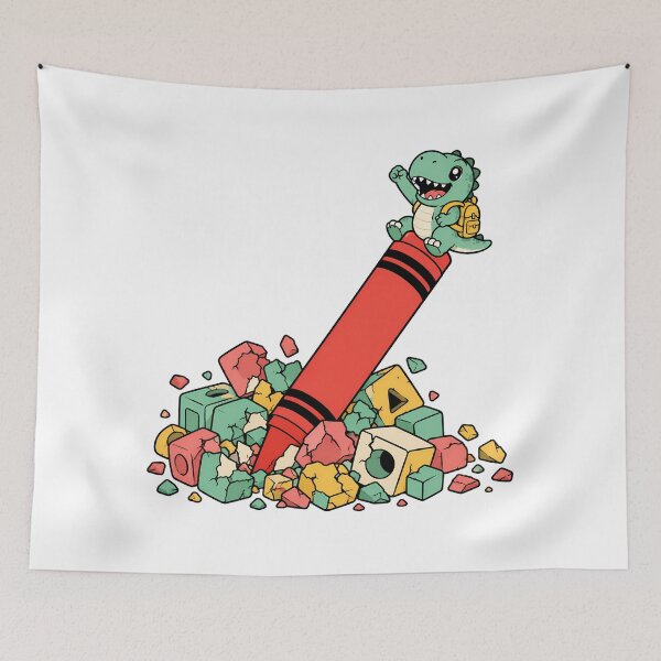Item preview, Cute Back To School Dinosaur Kawaii Cartoon Dino designed and sold by chattsuede.