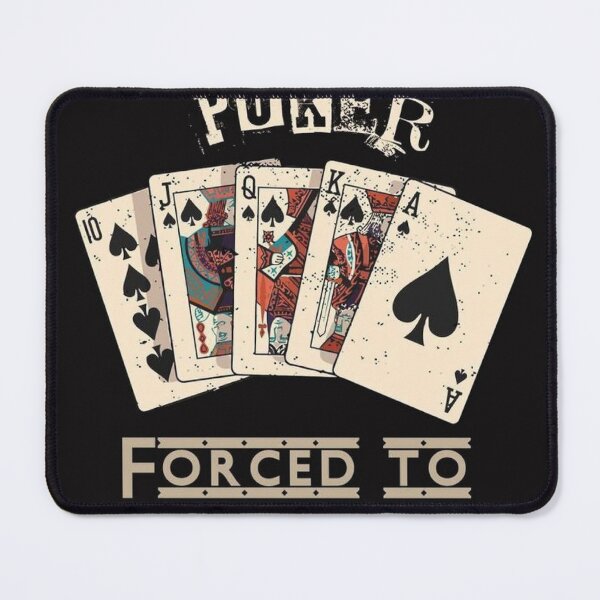 Item preview, Royal Flush Poker Vintage: Ace of Spades Casino Silhouette and All In Gambling Quotes Poster designed and sold by benja-08.