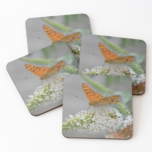 Item preview, Orange Fritillary Butterfly on Butterfly Bush 6 designed and sold by MiraNadaPrints.