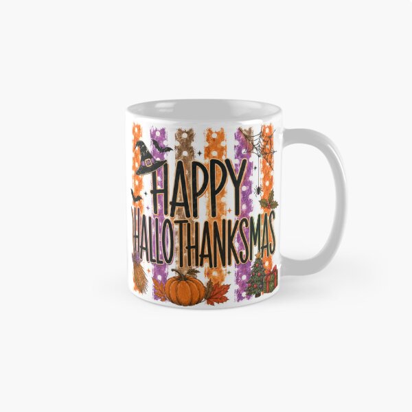 Item preview, Happy HalloThanksMas Funny Retro Halloween Thanksgiving Christmas designed and sold by Artbyrome.