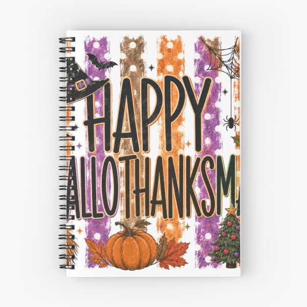 Item preview, Happy HalloThanksMas Funny Retro Halloween Thanksgiving Christmas designed and sold by Artbyrome.