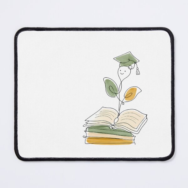 Item preview, Graduation Cap Book Sprout Minimalist Literary Growth designed and sold by chattsuede.