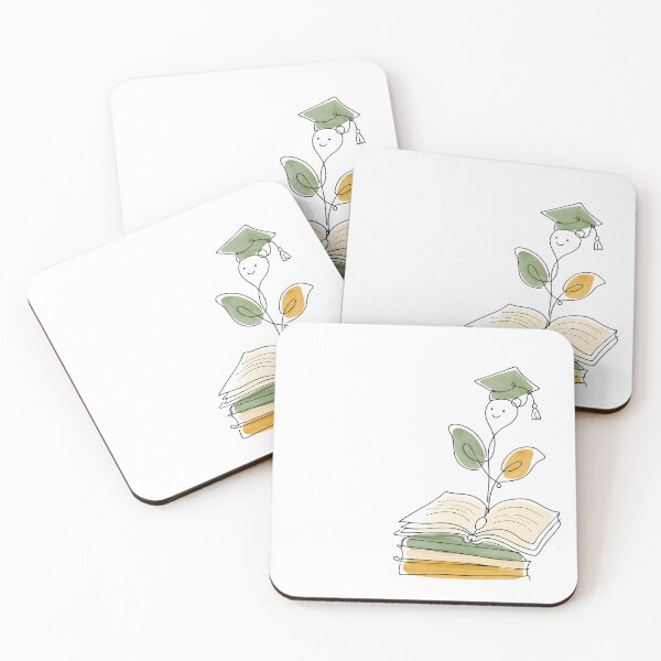 Item preview, Graduation Cap Book Sprout Minimalist Literary Growth designed and sold by chattsuede.