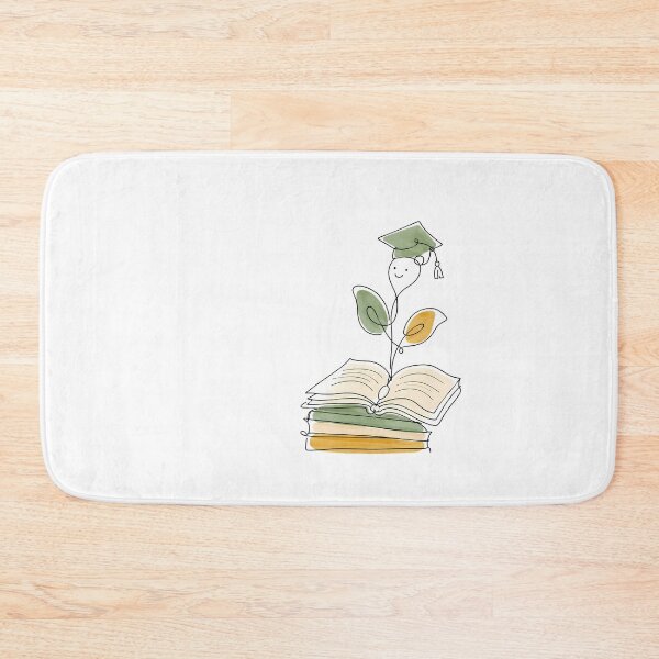 Item preview, Graduation Cap Book Sprout Minimalist Literary Growth designed and sold by chattsuede.