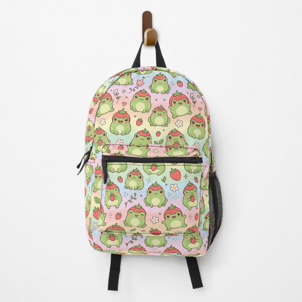 Item preview, Super Cute Kawaii Strawberry Frogs designed and sold by FunFitsFactory.