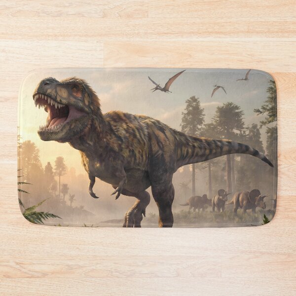 Item preview, Epic Prehistoric Dinosaur World Jurassic Landscape Art designed and sold by ART ATTACK ZONE.
