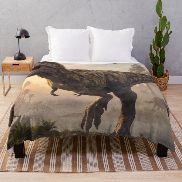 Item preview, Epic Prehistoric Dinosaur World Jurassic Landscape Art designed and sold by ART ATTACK ZONE.