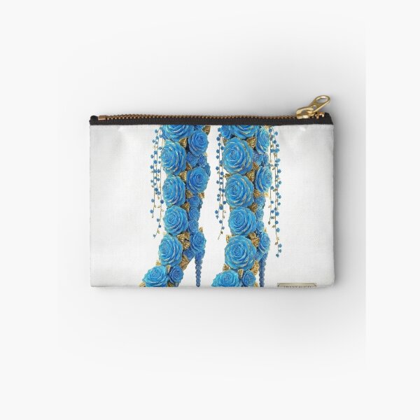 Item preview, Elegant Floral Blue Rose Luxury High Heel Boots  designed and sold by Trans4med.