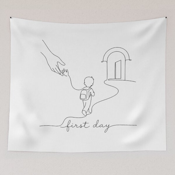 Item preview, First Day Of Kindergarten Minimalist One Line designed and sold by chattsuede.